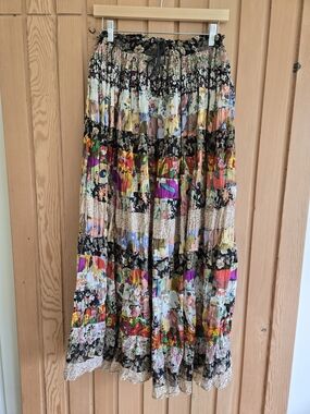 Vintage | Prairie Patchwork Maxi Skirt | Size S-L